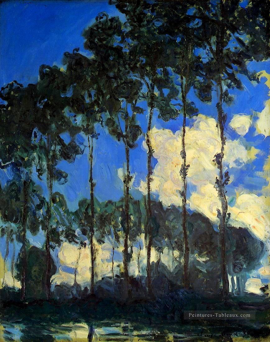 Peupliers sur les rives de l’Epte Claude Monet Peintures à l'huile